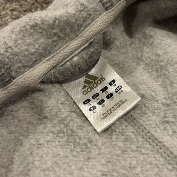 Adidas Zip Up Hoodie Sweatshirt Womens Medium - Picture 5 of 8